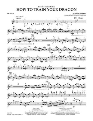 How to Train Your Dragon: Violin Sheet Music as a Journey of Transformation